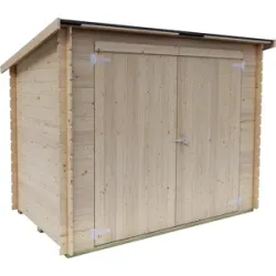 Alce Eureka 218x130  Gerätehaus aus Holz  Pultdach  218x130x167 cm