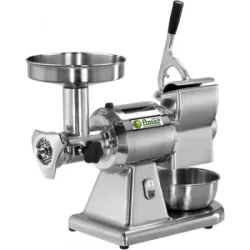 Fimar TC12T - Elektrischer Fleischwolf - Mit integrierter Reibe - 400 V - 1 PS - Schneideeinheit aus Edelstahl - Ohne Rückwärtslauf