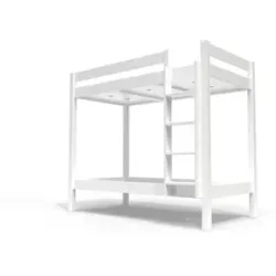 ABC MEUBLES Etagenbett 2 Plätze 80x190 rechts Skala Holz ABC - Weiß