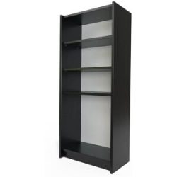 ABC MEUBLES Bücherregal aus Holz - Schwarz