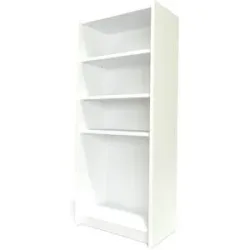 ABC MEUBLES Bücherregal aus Holz - Weiß