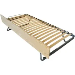 ABC MEUBLES Schubladenbett 80x190 aus massiver Kiefer - Roh (ohne Lack)