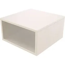 ABC MEUBLES Aufbewahrungswürfel Holz 50x50 cm - Weiß