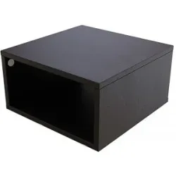 ABC MEUBLES Aufbewahrungswürfel Holz 50x50 cm - Schwarz