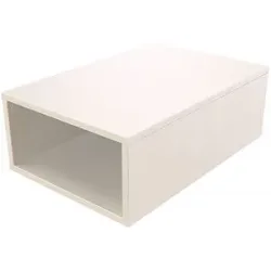 ABC MEUBLES Aufbewahrungswürfel Holz 75x50 cm - Weiß