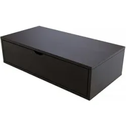 ABC MEUBLES Aufbewahrungswürfel Holz 100x50 cm + Schublade - Schwarz