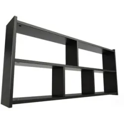 ABC MEUBLES Bett regal Breite 120cm aus Holz für ein hochbett - Schwarz