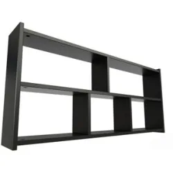 ABC MEUBLES Bett regal Breite 200cm aus Holz für Hochbett - Schwarz