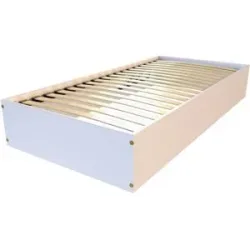 ABC MEUBLES Bettkasten 90x190 - 1 Platz aus Massivholz - Weiß