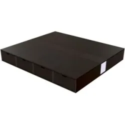 ABC MEUBLES Doppelbett mit stauraum Würfel - 160x200 - Schwarz