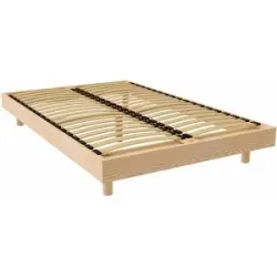 ABC MEUBLES Lattenrost 120x190 cm Kit France aus Massivholz - Roh (ohne Lack)