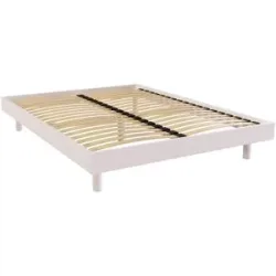ABC MEUBLES Lattenrost 140x190 Kit Noé aus Massivholz - Weiß