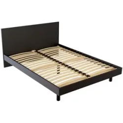 ABC MEUBLES, ABC MEUBLES Skandinavisches Bett Viking 160x200 aus Massivholz - Schwarz
