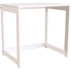 ABC MEUBLES Schreibtisch aus massivholz Alban - Weiß