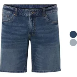 LIVERGY® Herren Jeansshorts, normale Leibhöhe