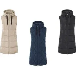 ESMARA® Damen Steppweste, wasserabweisendes Obermaterial