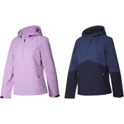 CRIVIT Damen Softshelljacke, winddicht und atmungsaktiv