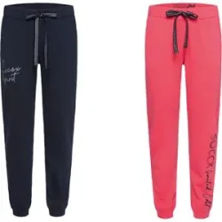 SOCCX Damen Jogger mit Glitterdruck