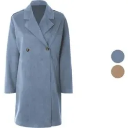 ESMARA® Damen Mantel, in eleganter Veloursoptik