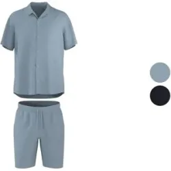 ESMARA MEN Herren Musselin-Pyjama