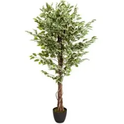 HJH OFFICE Kunstpflanze / Kunstbaum FICUS Kunststoff