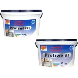 EINFACH SCHÖNER FARBWELTEN Wandfarbe Profiweiss, 5 l, 10 l