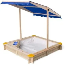 LUPILU® Holzsandkasten, mit Dach und Eisdiele