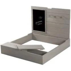 ROBA Sandkasten mit Deckel, Tafel und Haken