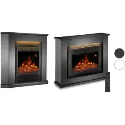 JUSKYS Elektrokamin mit Heizung & Flammeneffekt