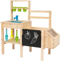 PLAYTIVE Gemüseküche, Spielküche mit Zubehör