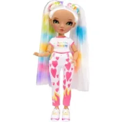 RAINBOW HIGH DIY Modepuppe und Spielset, mit 6 passenden Markern