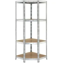 PARKSIDE® Eck-Schwerlastregal, mit 4 Böden, 70x70x180x40 cm, verzinkt