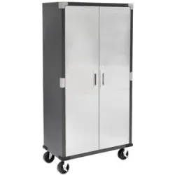RIKTA ProLine Hochschrank mit Rollen, H 183 X B 91 X T 46cm, 250kg Belastung