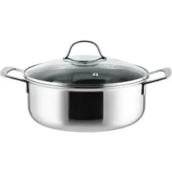 SILVERCREST® Premium-Edelstahltopf mit Wabenstruktur, Ø 24 cm