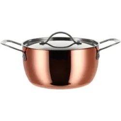 SILVERCREST® Kupfertopf, Ø 20 cm, Edelstahl mit Kupferbeschichtung