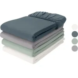 LIVARNO® Luxus Satin Spannbettlaken, 90-100 x 200 cm
