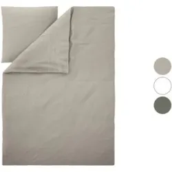 LIVARNO® Bettwäsche Baumwoll Leinen Mix, 155 x 220 cm