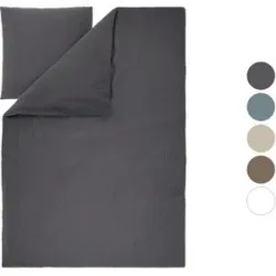 LIVARNO® Musselin-Bettwäsche, 155 x 220 cm