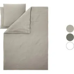 LIVARNO® Bettwäsche Baumwoll Leinen King Size 200 x 220 cm