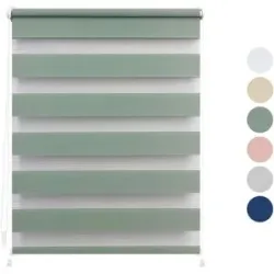 LICHTBLICK Duo-Rollo Klemmfix, ohne Bohren, verspannt, blickdicht, ab 45 x 150 cm