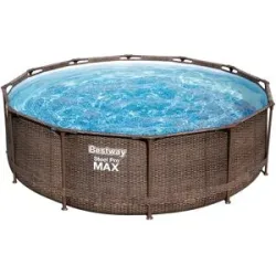 Bestway »Steel Pro Max? DELUXE SERIES?« Set, mit Filterpumpe und Leiter Ø 366 x H 100 cm
