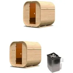 KARIBU Fasssauna »Cube«