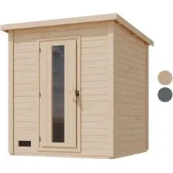 KARIBU Außensauna »Smally 2«, mit 9kW