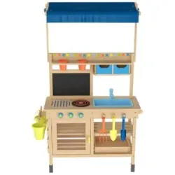 LUPILU® Matschküche Holz mit Dach