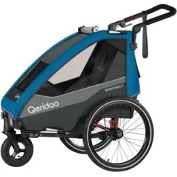 QERIDOO Fahrradanhänger »Sportrex 2 Limited Edition«, Ocean Blue