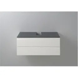 BYLIVING Waschbeckenunterschrank »Shape«, mit Hochglanzfront
