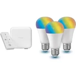 LIVARNO HOME Starter Kit Gateway + 3x Leuchtmittel Zigbee Smart Home