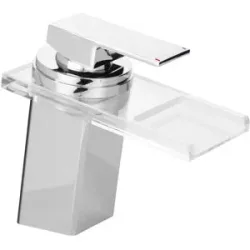 LIVARNO HOME LED-Waschtischarmatur, mit Wasserfall-Auslauf