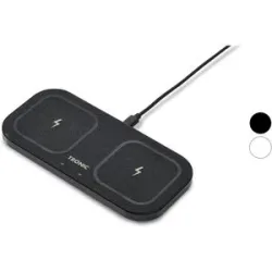 TRONIC® Qi®-Ladepad Dual, Metallrahmen, mit 30 W Netzteil