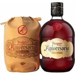 PAMPERO Aniversario Reserva Exclusiva Añejo Rum in Ledertasche 40% Vol